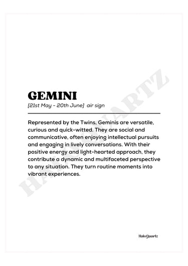 Gemini Halo Quartz